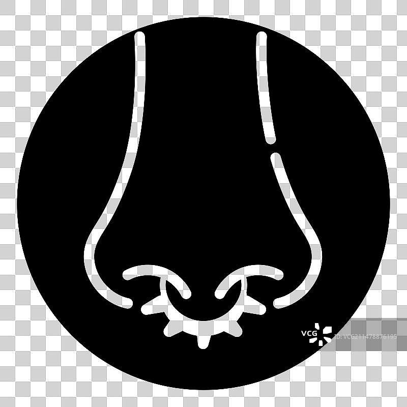 鼻中隔穿孔图片素材