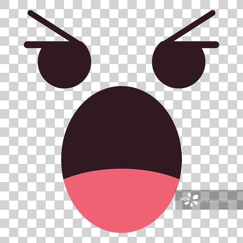 简约呼喊表情符号脸图片素材