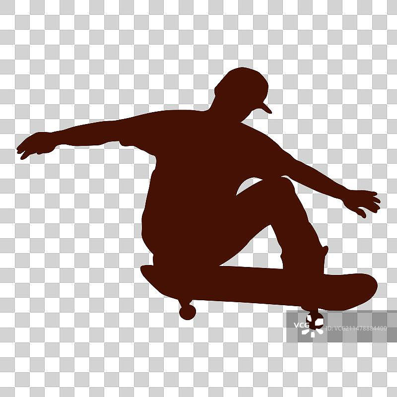 滑板跳跃技巧图片素材