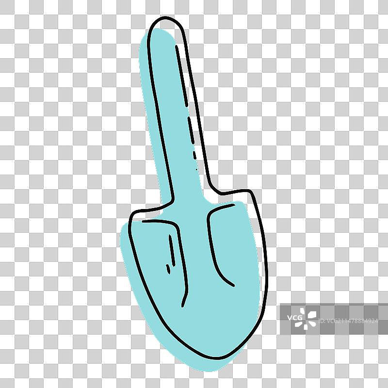 天蓝色海滩桨划图片素材