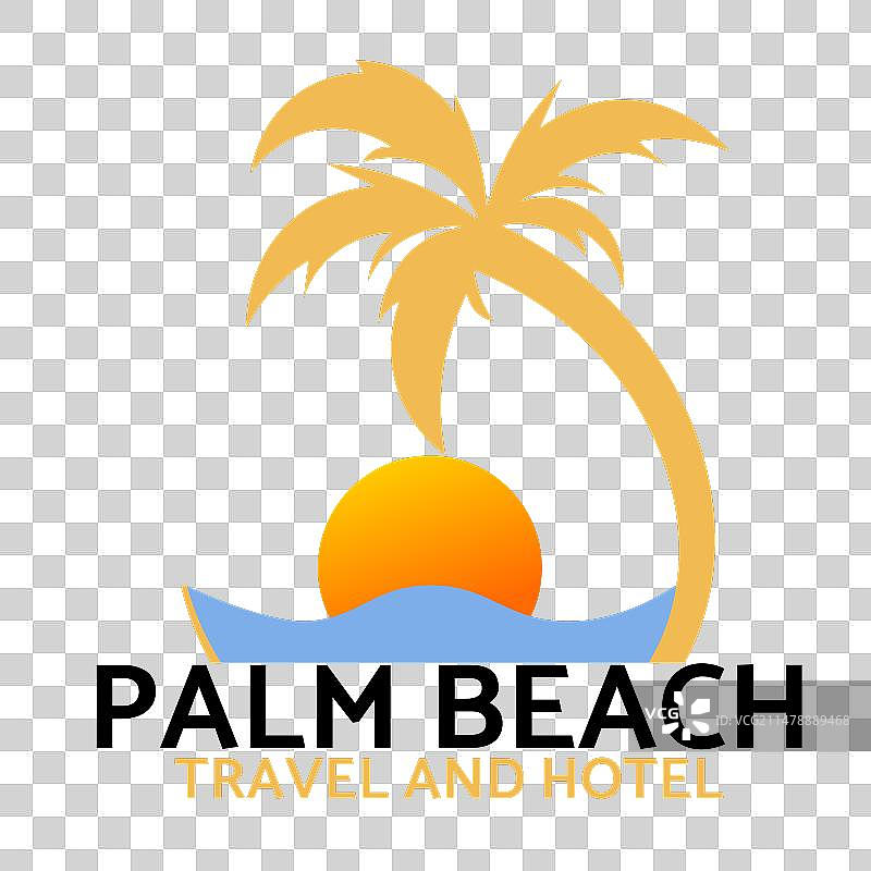 棕榈滩logo图片素材