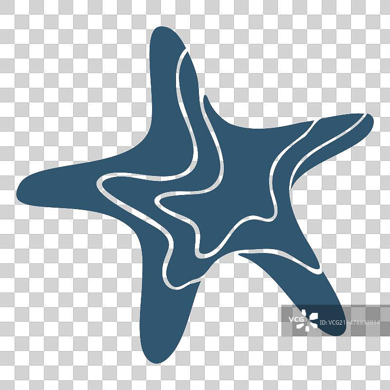星形海星详细轮廓图片素材