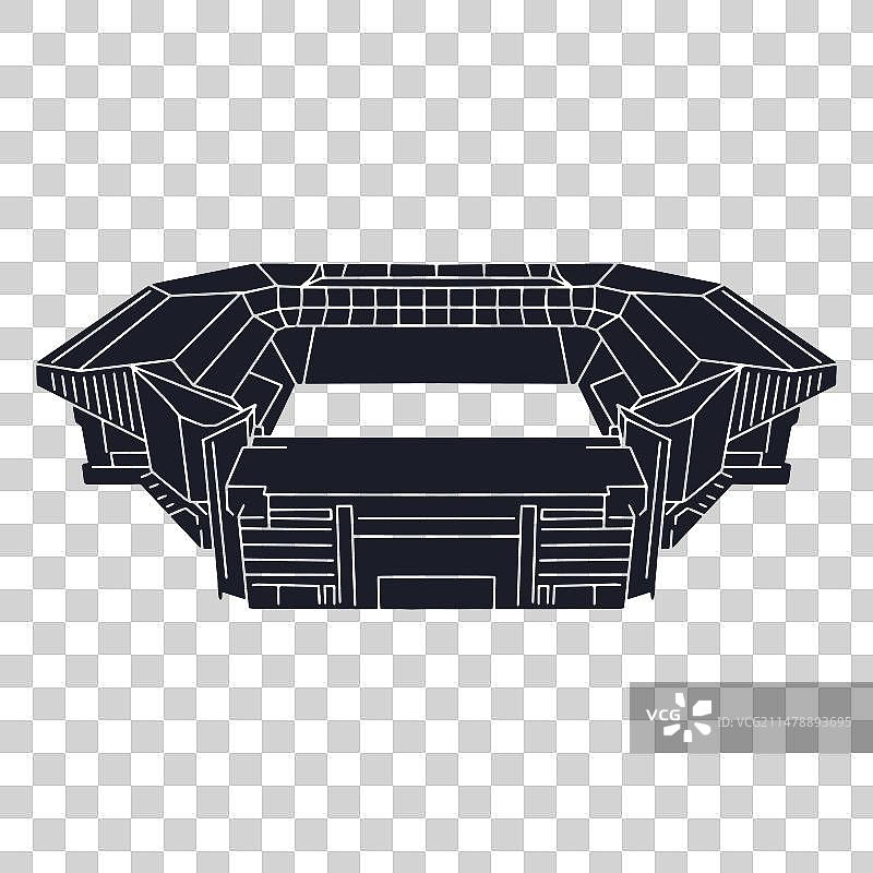 体育场剪影图片素材