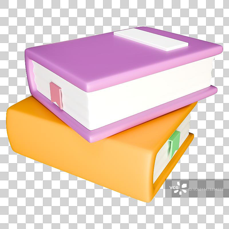 3D立体设计元素铅笔书本教育学习开学插画图片素材