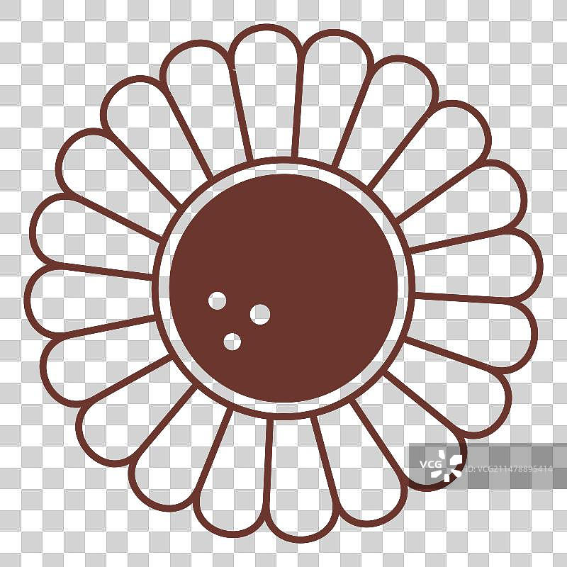 向日葵正面图图片素材