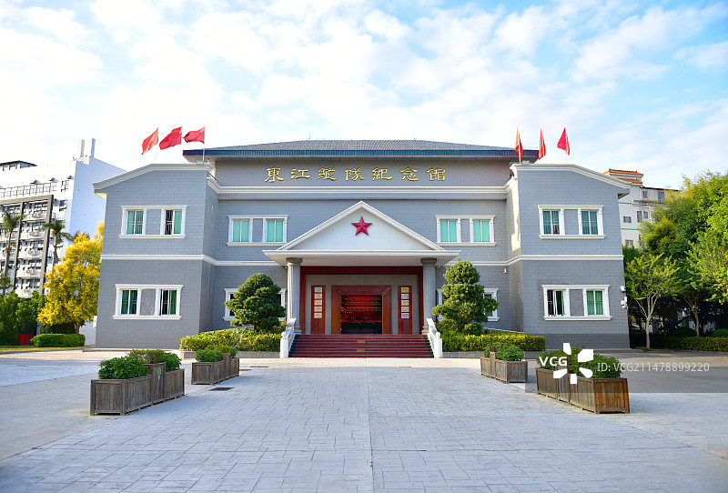 广东省深圳市坪山区东江纵队纪念馆曾生故居图片素材