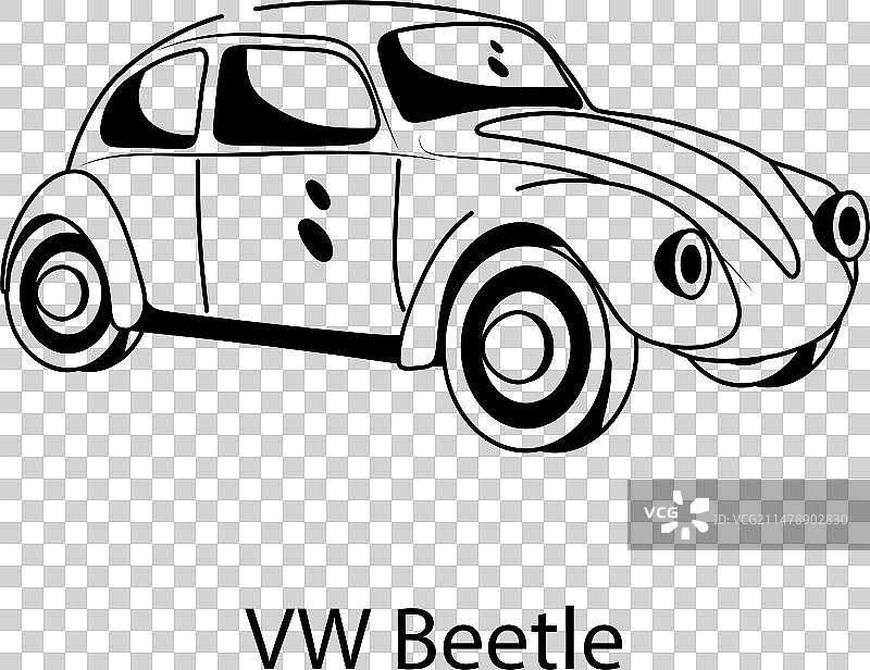 大众甲壳虫汽车图片素材