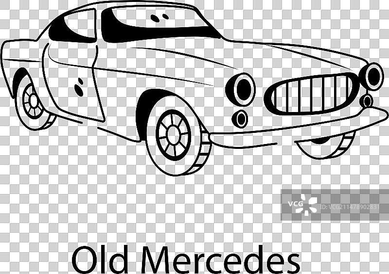 老款梅赛德斯图片素材