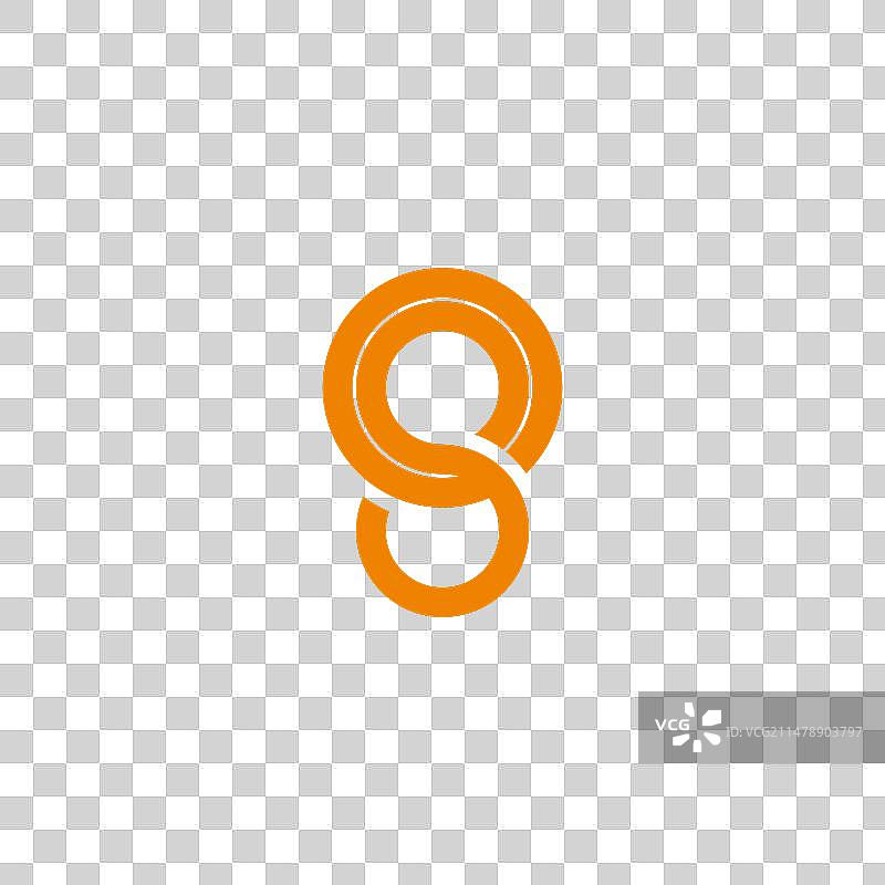 数字80简约几何圆形线条标志图片素材