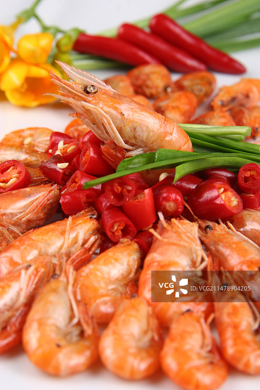 油爆河虾图片素材