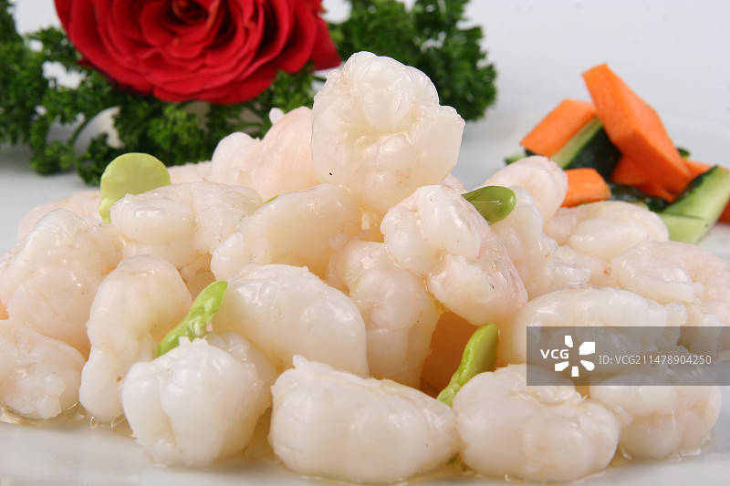 清炒虾仁图片素材