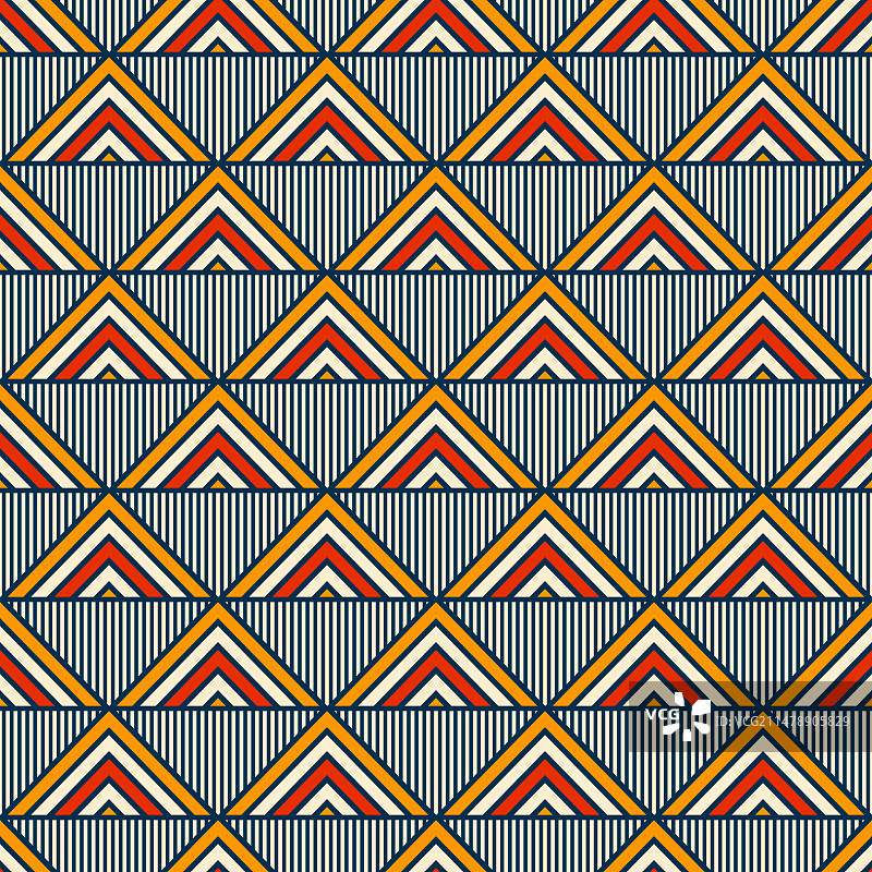 三角形装饰无缝彩色图案图片素材