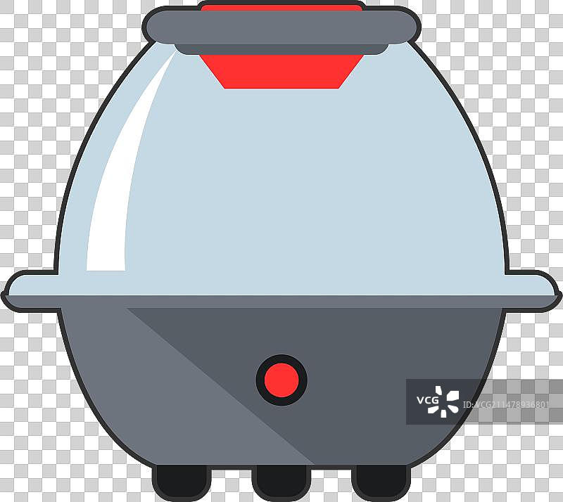 家用电动爆米花机扁平图标图片素材