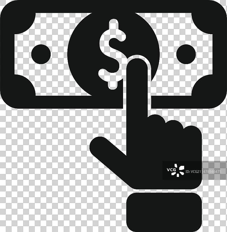 触摸现金帮助图标图片素材