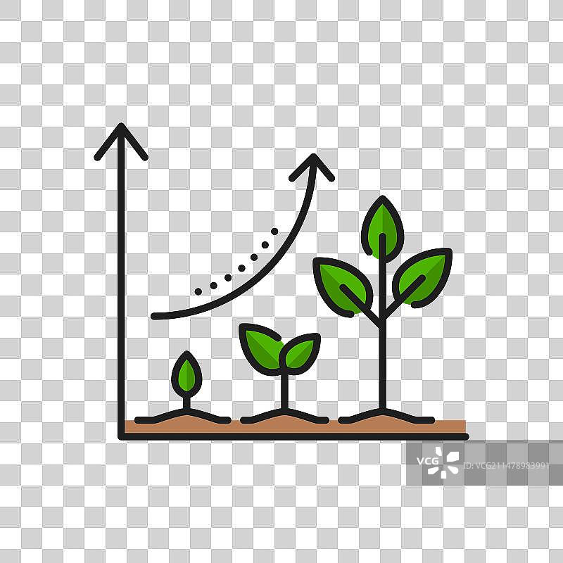 农业发芽农学或园艺图标图片素材