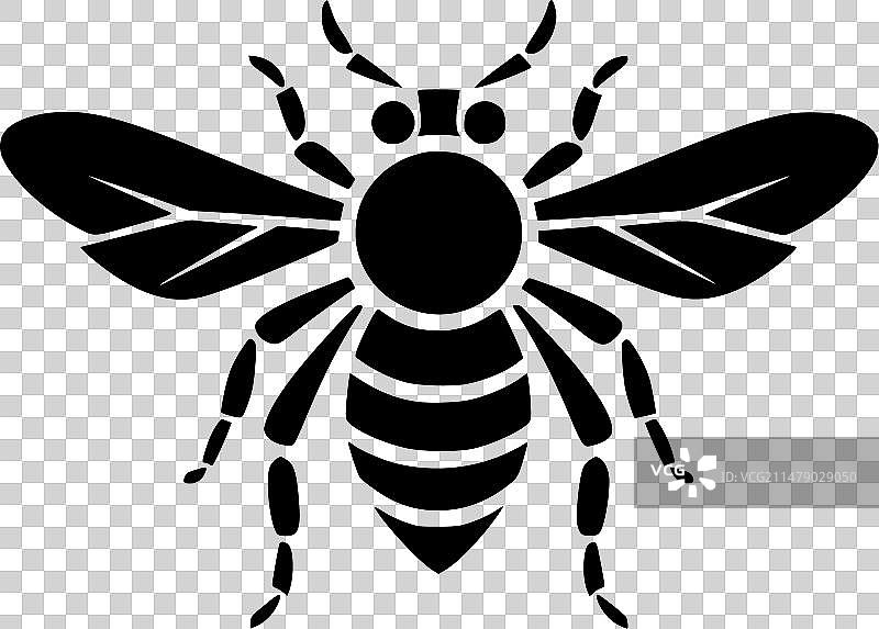 高品质蜜蜂logo设计，适用于T恤图片素材