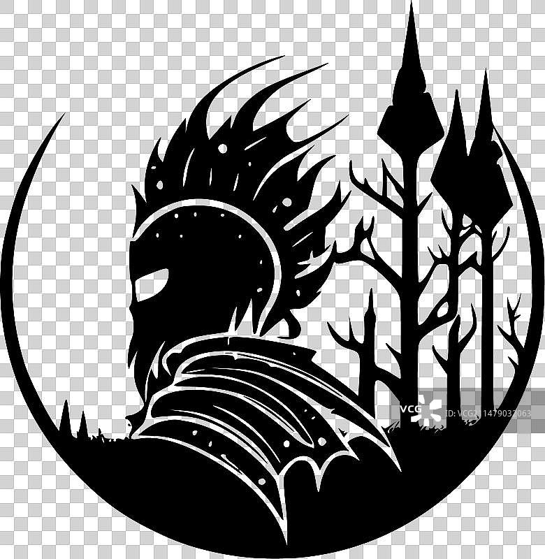 梦幻风格 - 简约剪影图片素材