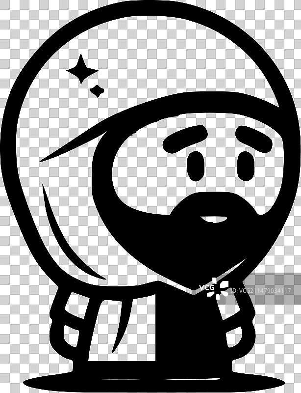 伊斯兰教简约剪影图片素材