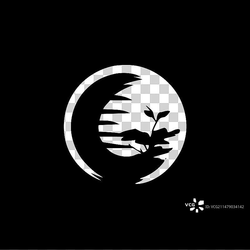 日式简约剪影图片素材