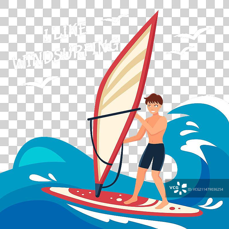 风帆冲浪背景图片素材