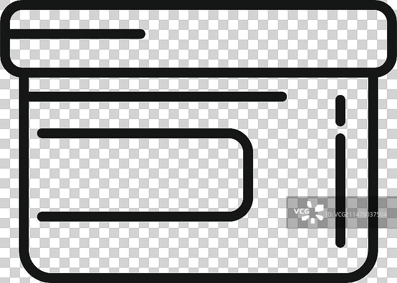 韩式面霜罐图标轮廓面膜图片素材
