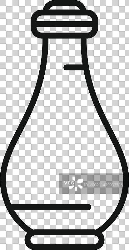 韩国液体瓶图标轮廓图片素材