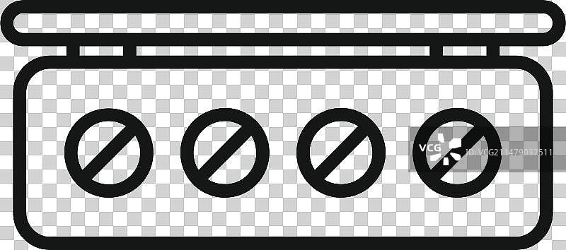 韩式化妆品轮廓护理图标图片素材