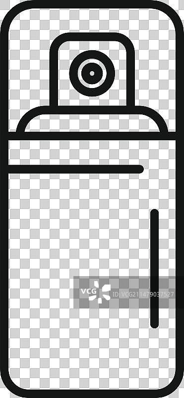 韩国喷雾器图标轮廓化妆皮肤图片素材