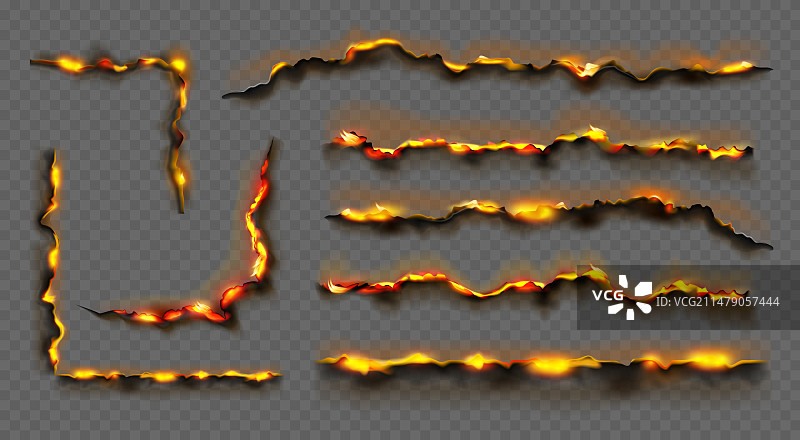 逼真灰烬火焰纸张设计图片素材