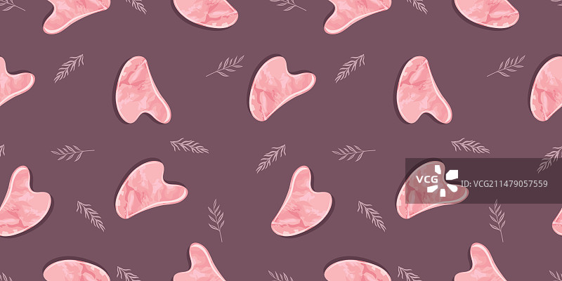 刮痧按摩无缝图案图片素材