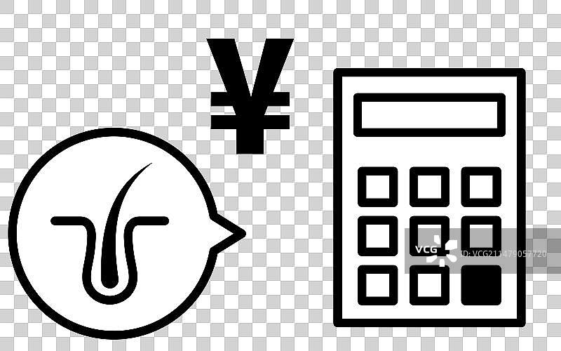 AGA头发稀疏治疗和计算器价格图片素材