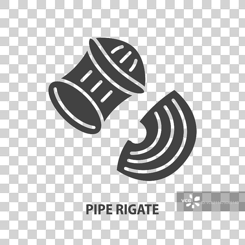 意大利面符号管道螺旋形图标图片素材