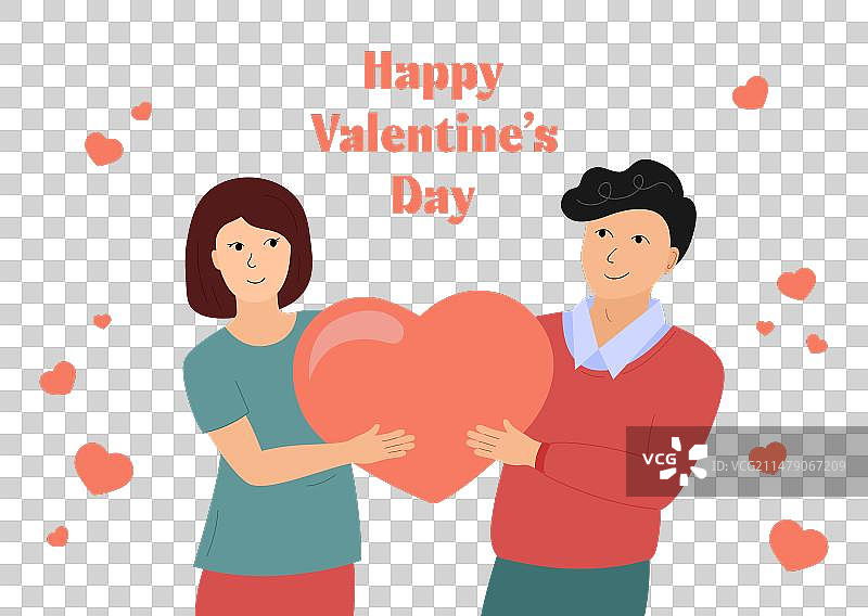 情人节快乐情侣贺卡图片素材