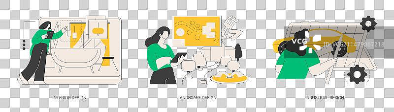 设计工作室抽象概念图片素材