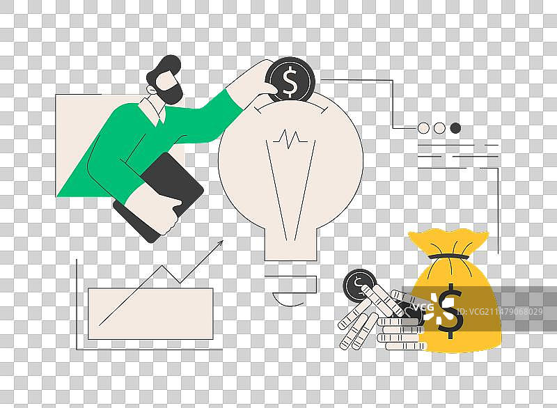 风险投资抽象概念图片素材