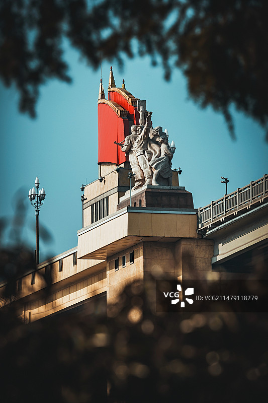 南京长江大桥桥头堡图片素材