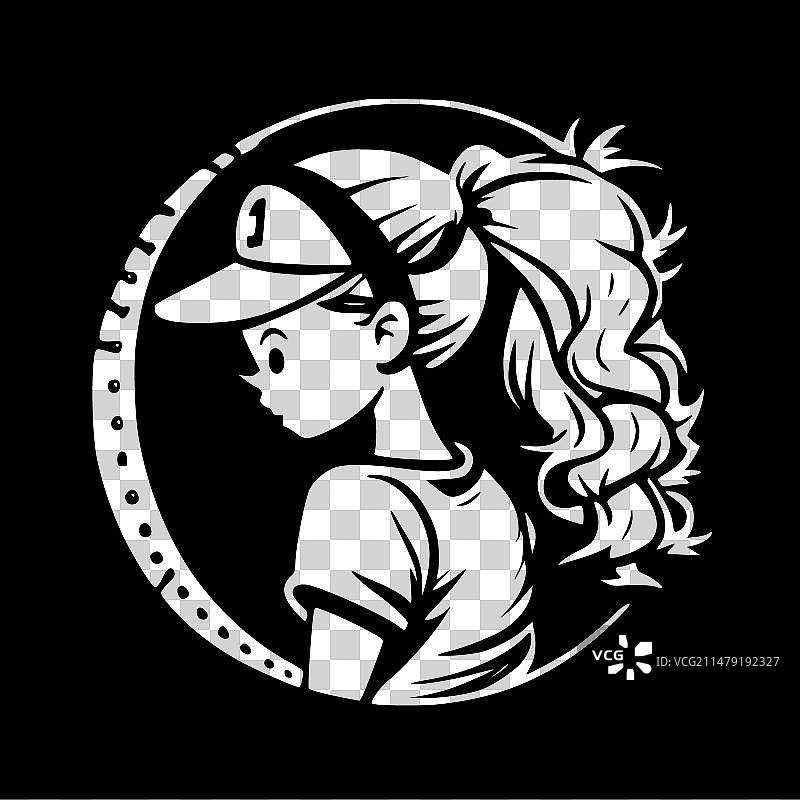 垒球简约扁平风logo图片素材