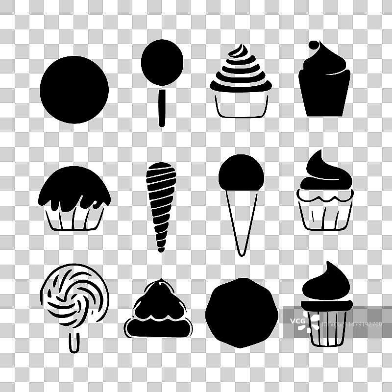 简约扁平风格糖果logo图片素材