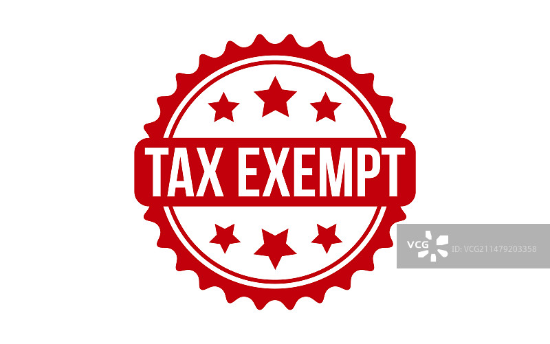 免税图章红色免税橡胶复古图片素材