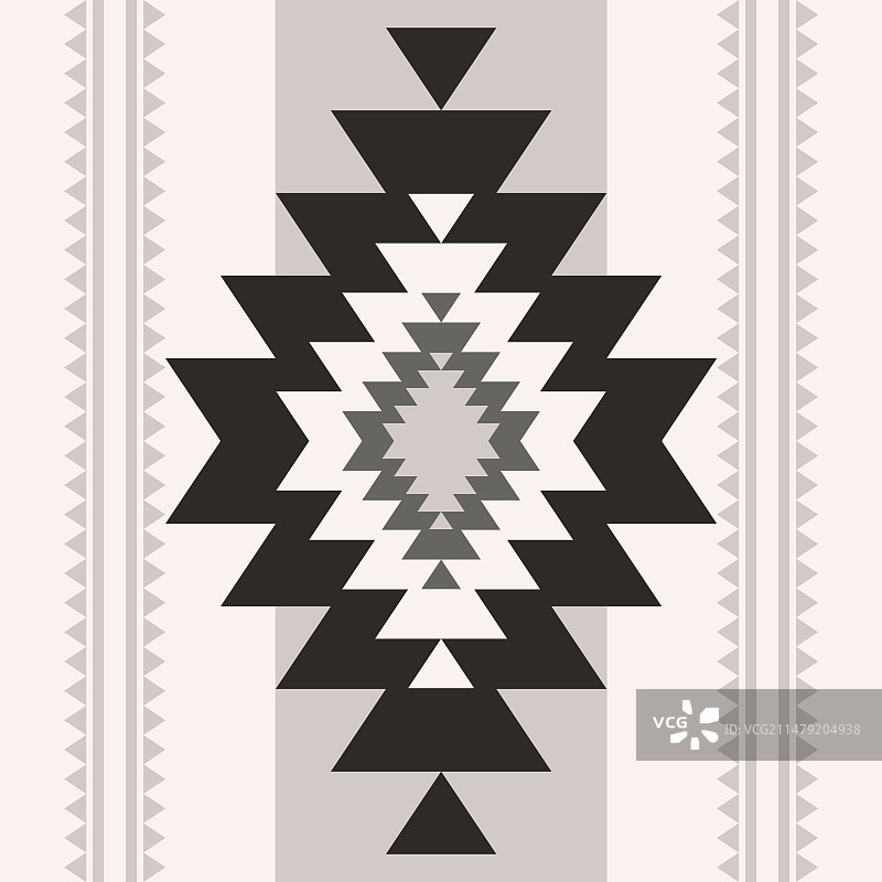 西南纳瓦霍单色灰图案图片素材