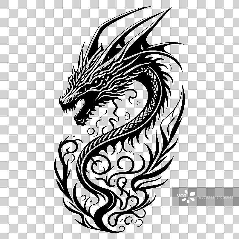 手绘黑色火龙果标志符号图片素材