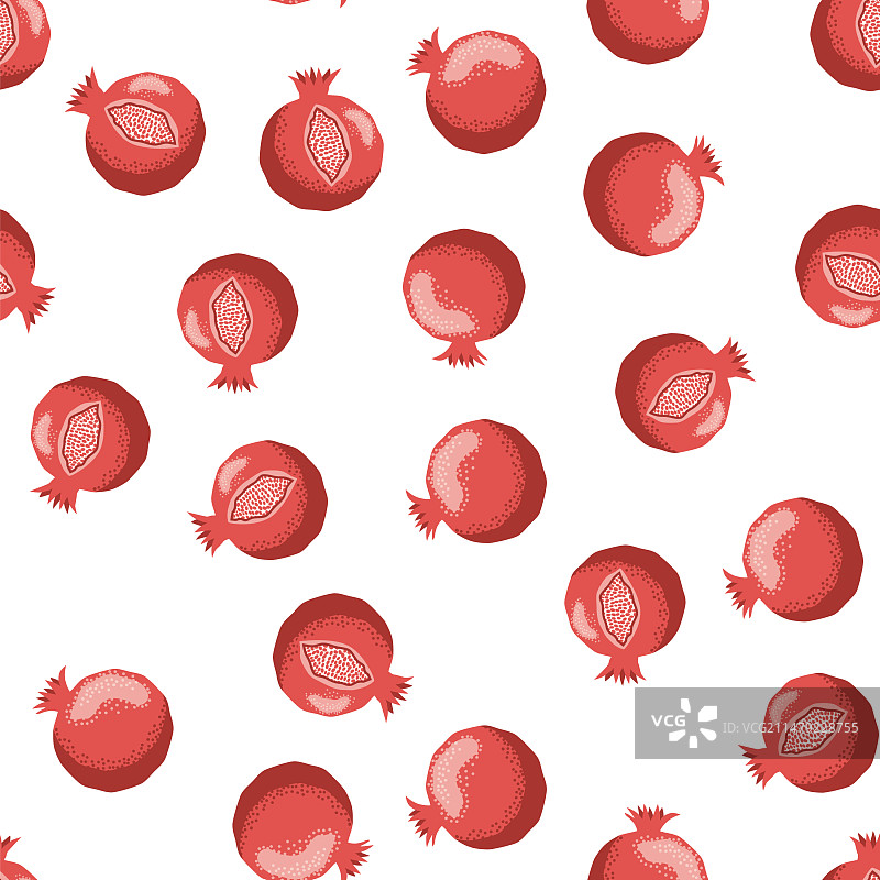 石榴图案新年快乐图片素材
