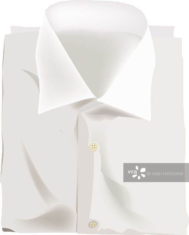 折叠的白色男士衬衫图片素材
