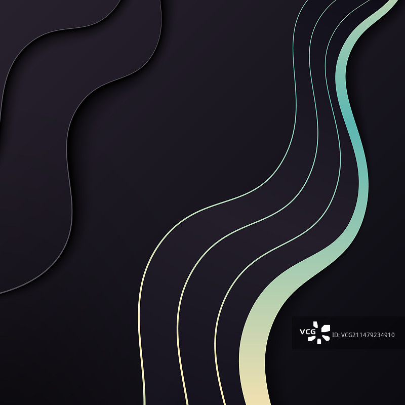 奢华波浪背景图片素材