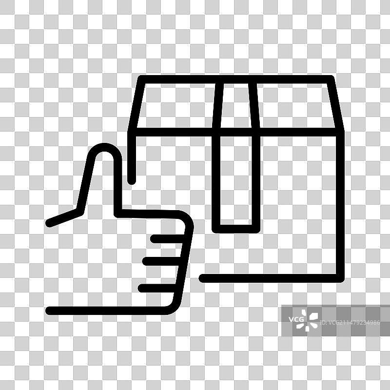 产品质量点赞线性图标图片素材