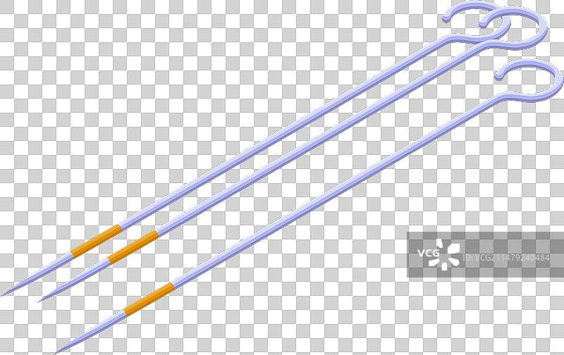 纹身设备针头等距图标图片素材