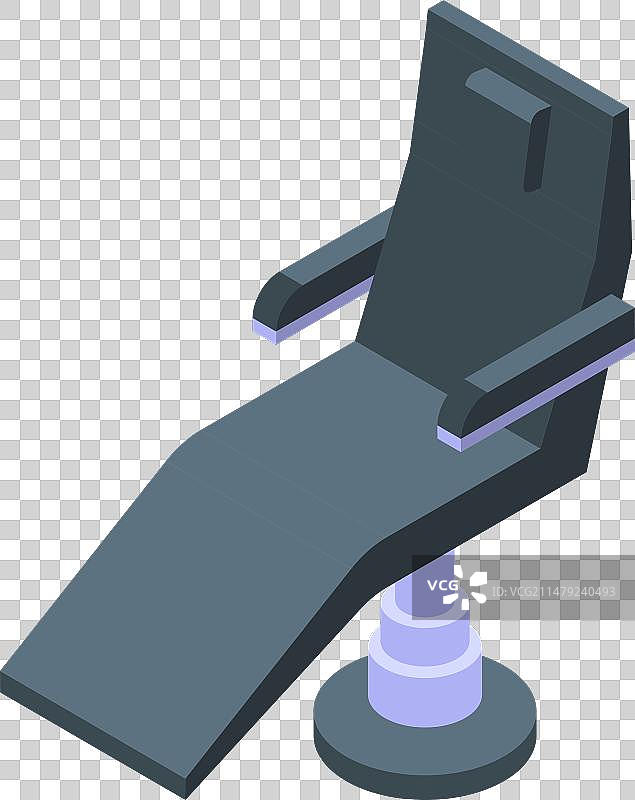 纹身工作室扶手椅2.5D图标图片素材