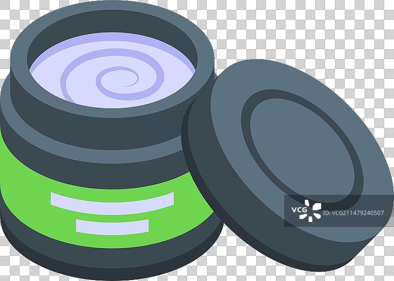 纹身工作室医用凡士林图标2.5D设计图片素材