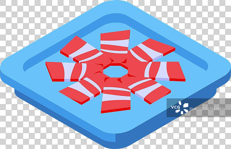 砧板上的意式熏火腿2.5D图标图片素材