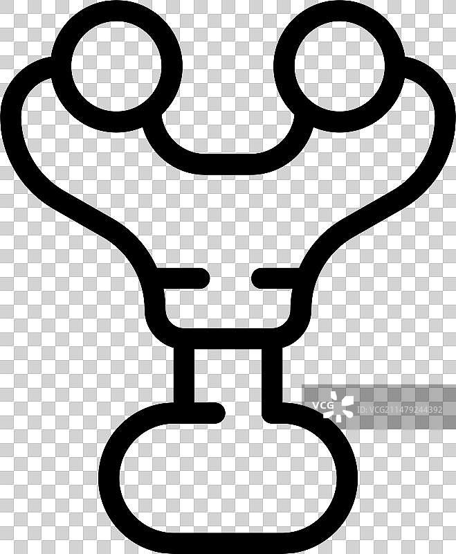 滚珠按摩器轮廓玉石工具图标图片素材